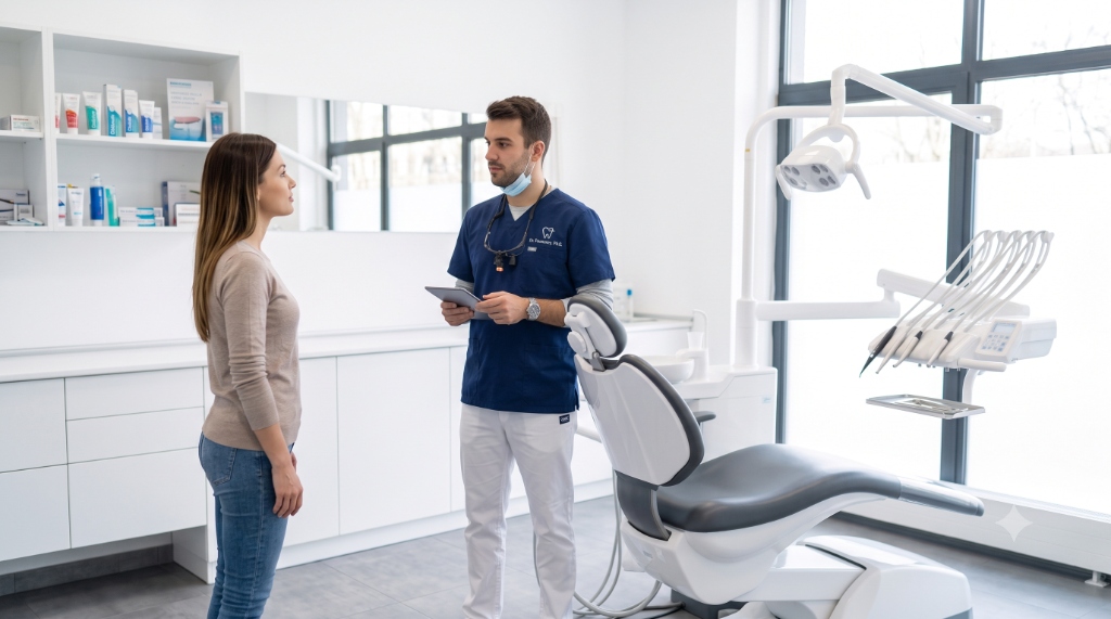 Dental Practice dentist and chair